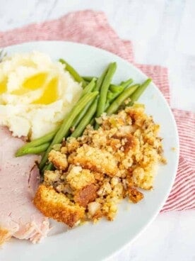 Easy Cornbread with Cheese & Green Onions | Bless This Mess