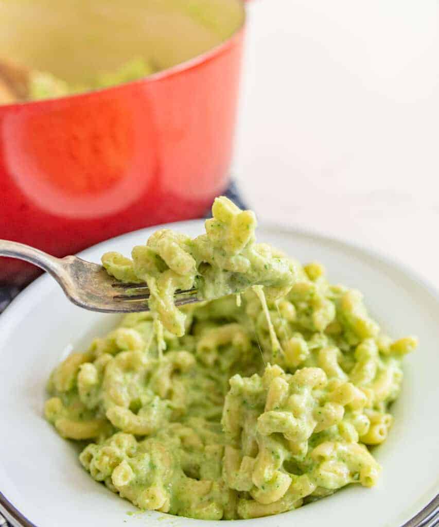 green mac and cheese