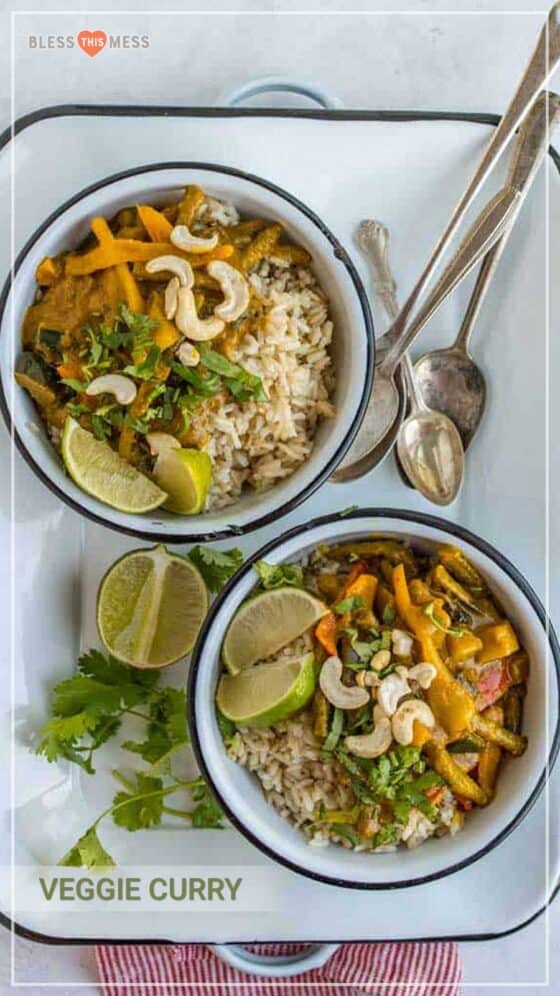 Easy Vegetable Curry Recipe — Bless this Mess Please