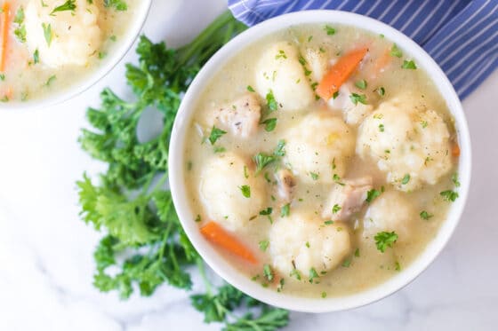 Old Fashioned Chicken and Dumplings Soup | Bless This Mess