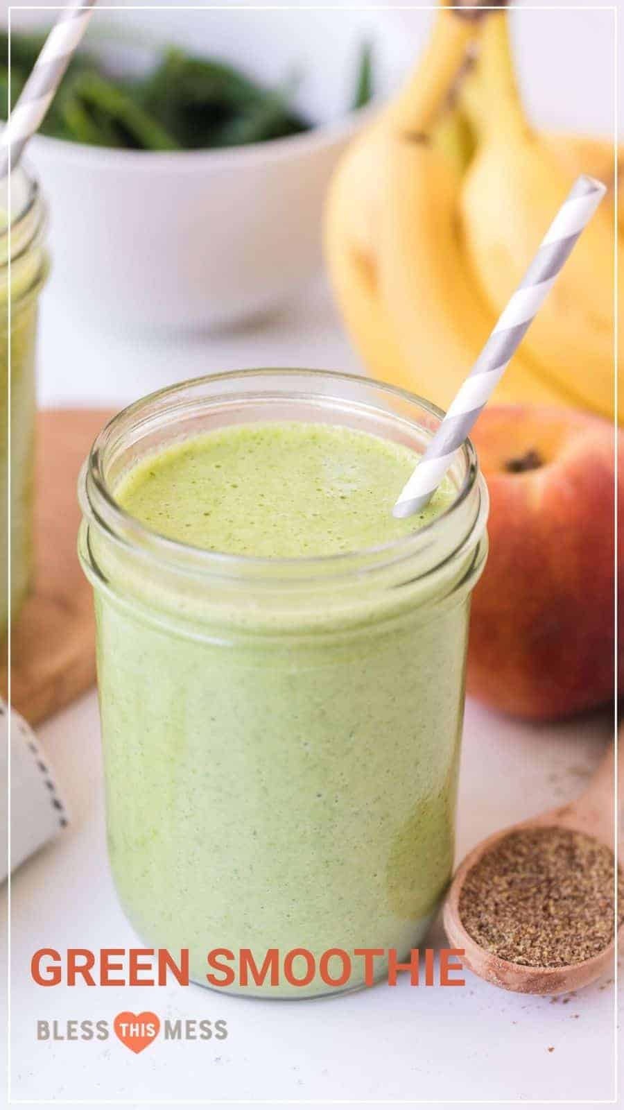 Simple & Healthy Green Smoothie Recipe | Bless This Mess