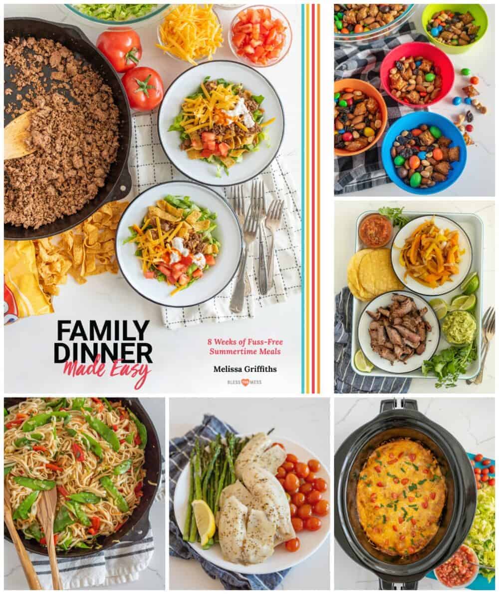 Family Dinner Made Easy Cookbook 8 Weeks of Summertime Meals Planned