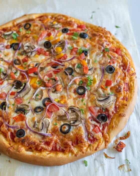 Easy Veggie Pizza Recipe Homemade Pizza With Fresh Veggies 2947