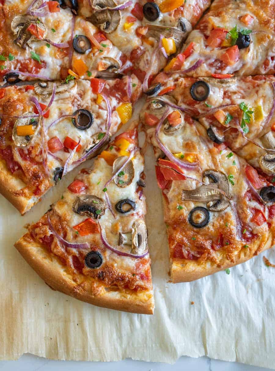 homemade veg pizza recipe