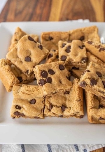 Gluten Free Almond Flour Chocolate Chip Cookies Bars — Bless this Mess