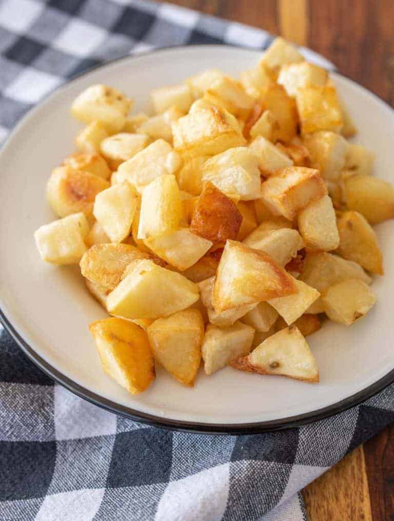 Extra Crispy Roasted Potato Cubes — Bless this Mess