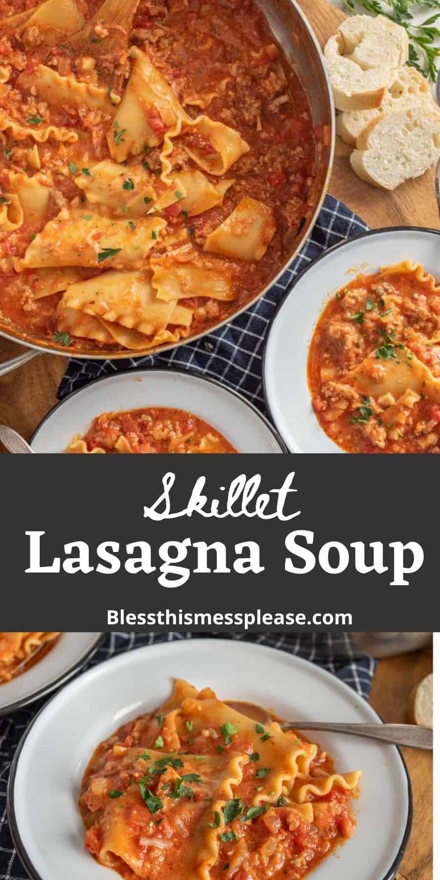 Easy Skillet Lasagna — Bless this Mess