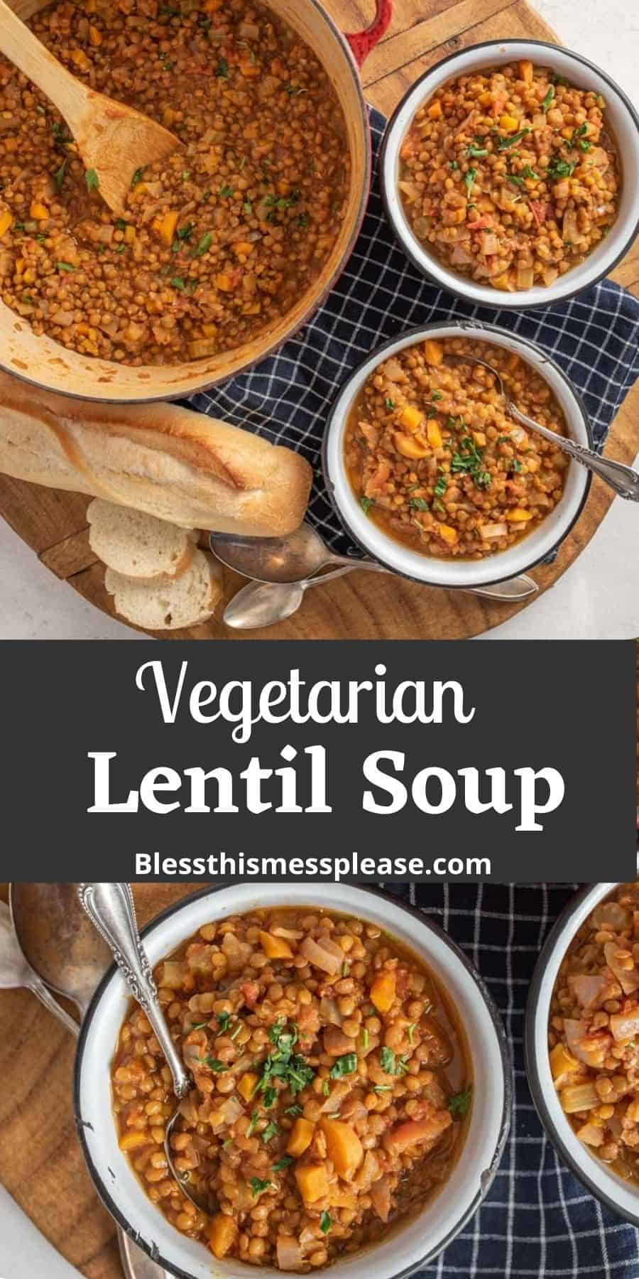 Hearty Lentil Soup Recipe — Bless this Mess