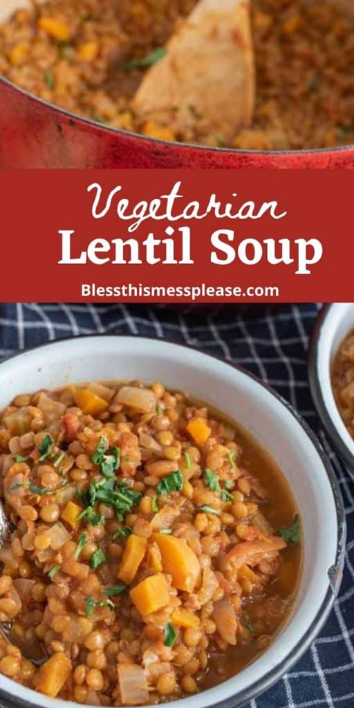 Hearty Lentil Soup Recipe — Bless this Mess