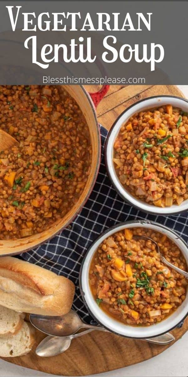 Hearty Lentil Soup Recipe — Bless this Mess