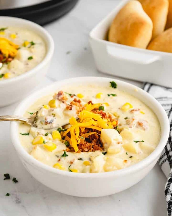 Instant Pot Potato Soup — Bless this Mess