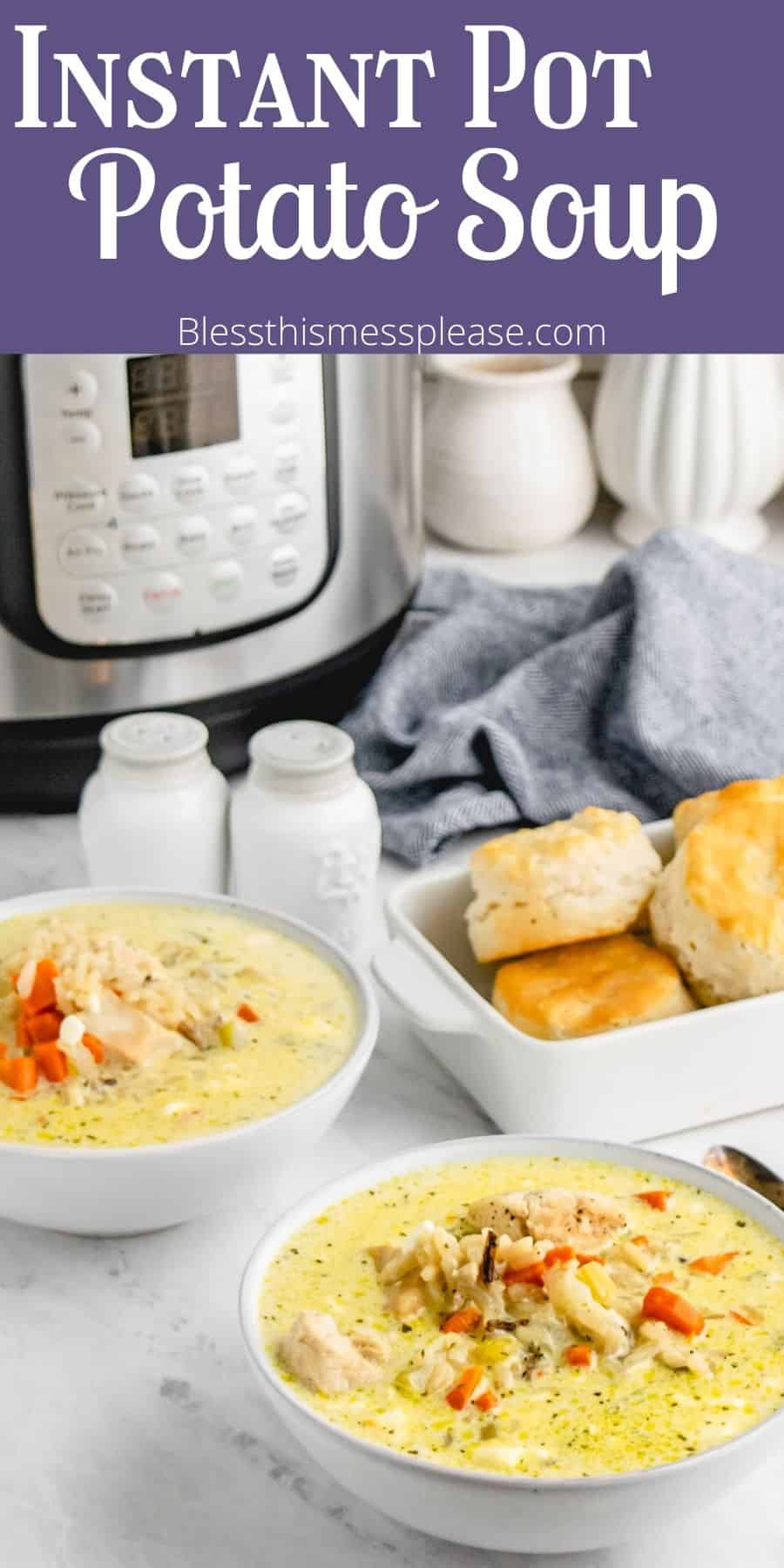 Instant Pot Potato Soup — Bless this Mess