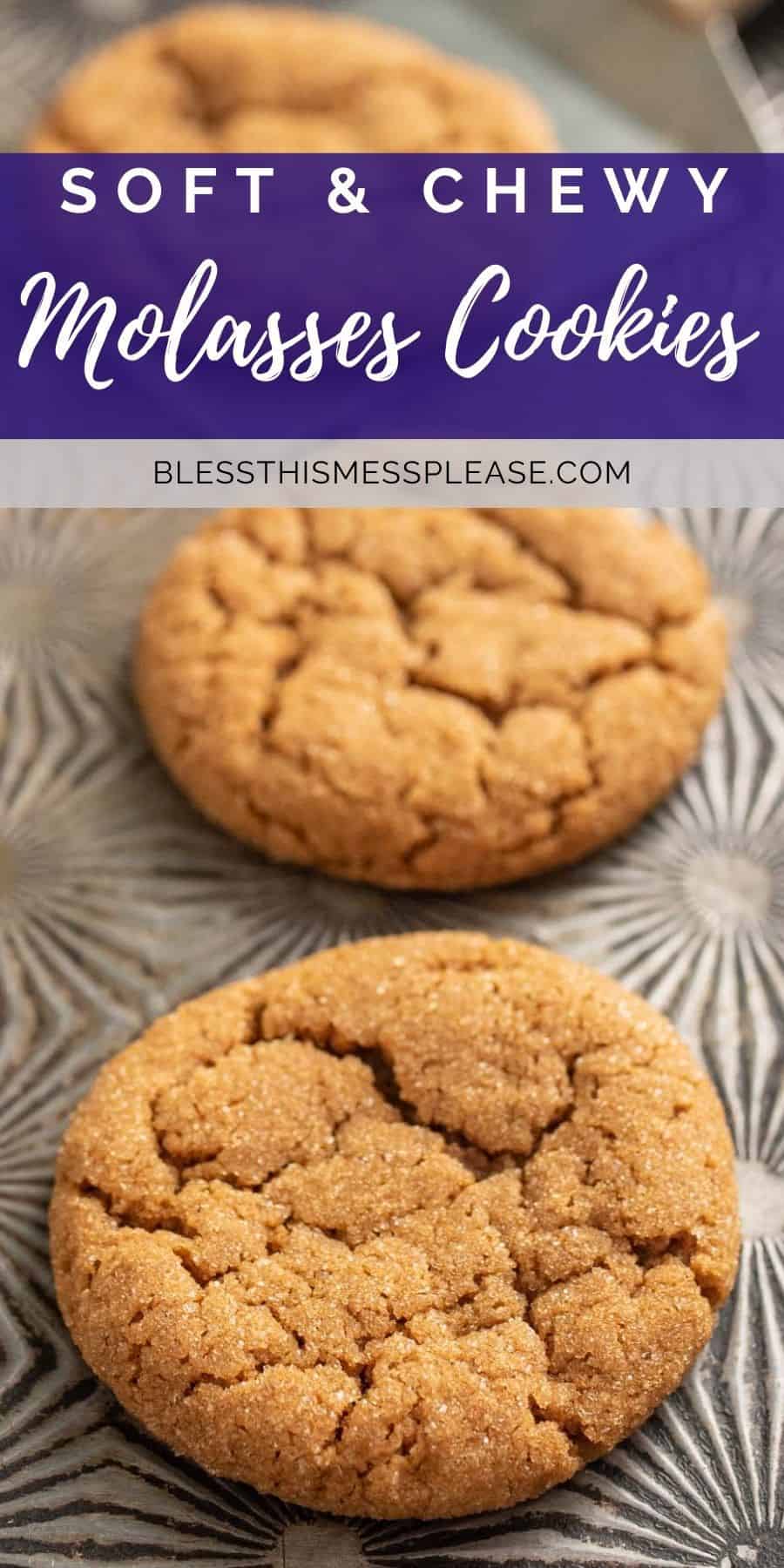 Old Fashioned Molasses Cookies Recipe | Soft and Chewy