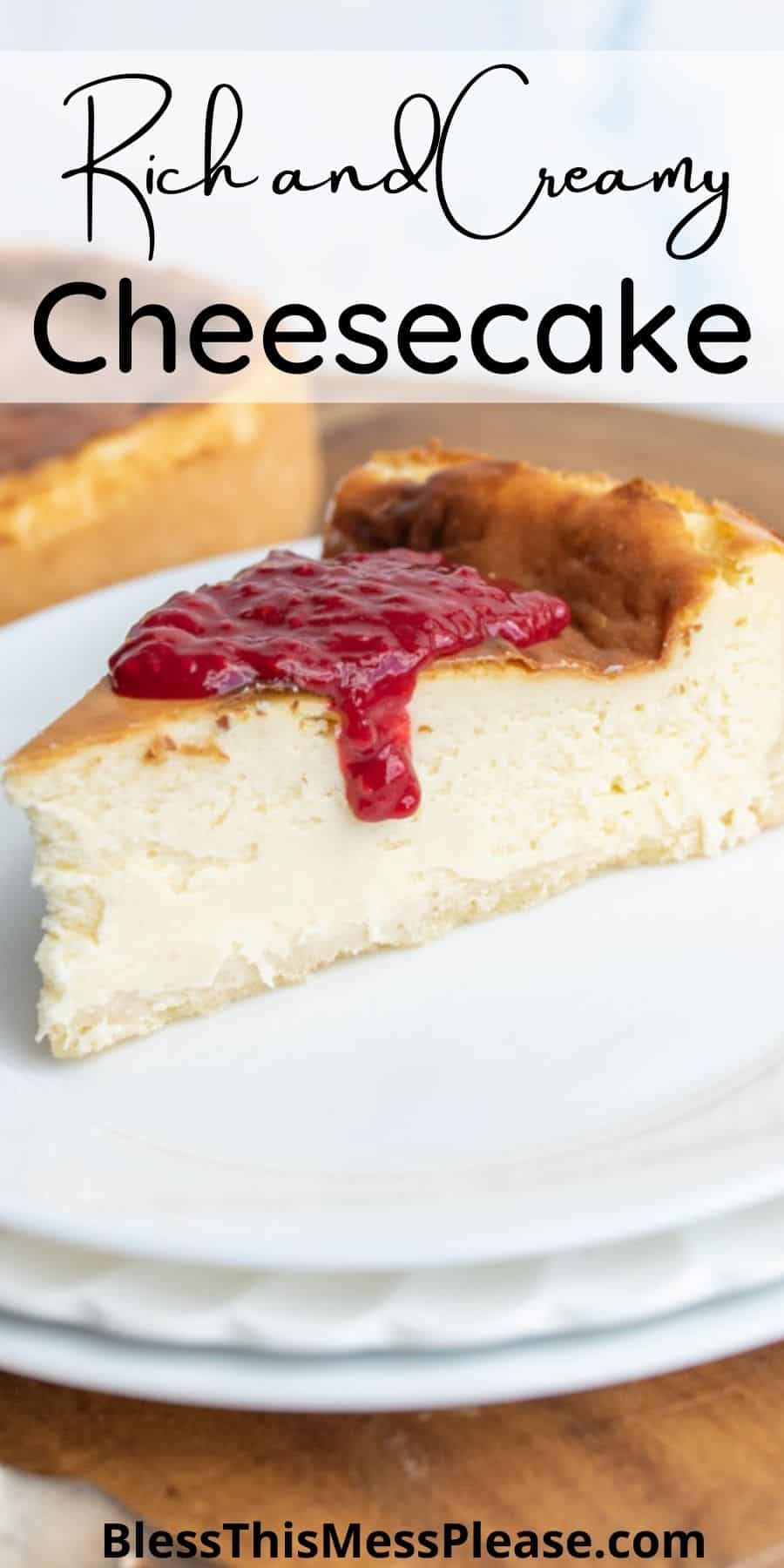 Beth's Cheesecake Recipe (sugar cookie crust!)