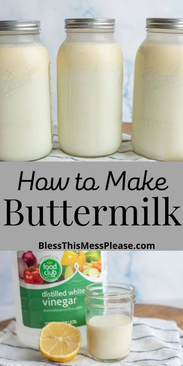 Buttermilk + Common Buttermilk Substitutes