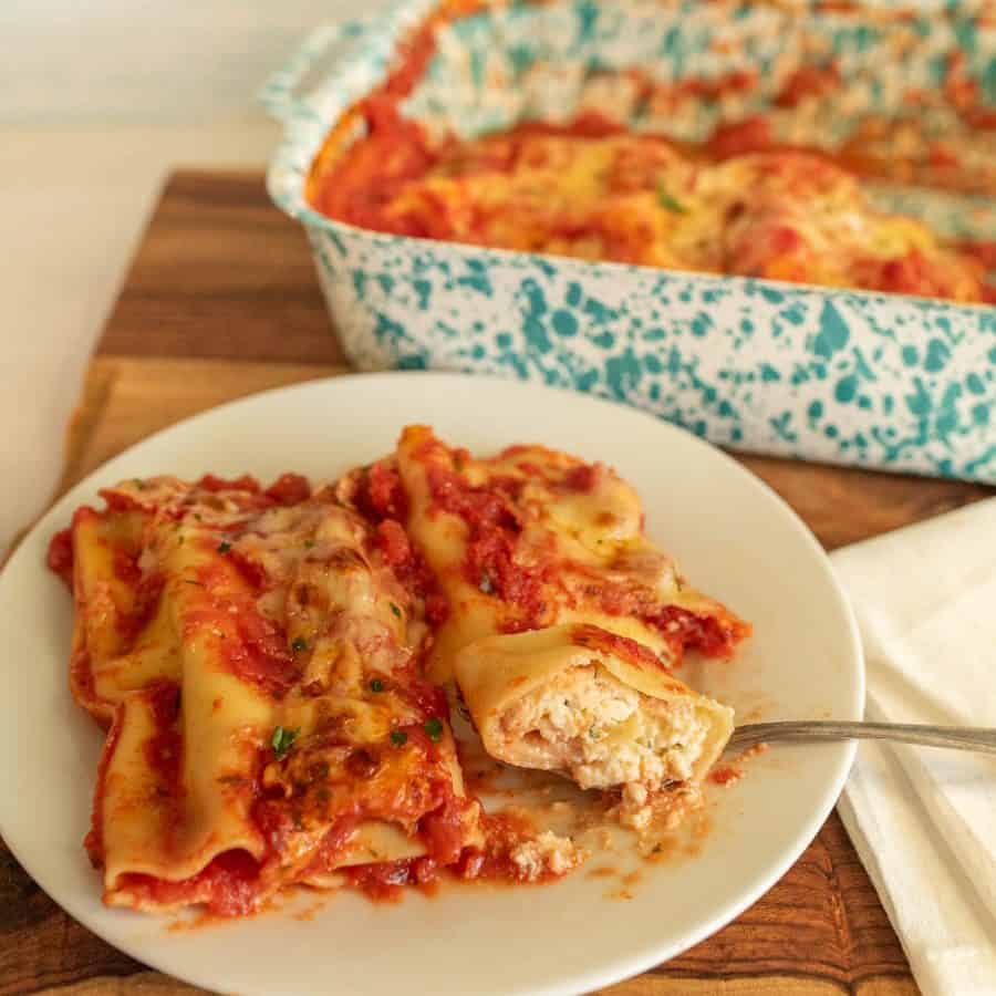 The EASIEST Manicotti Recipe — Bless this Mess