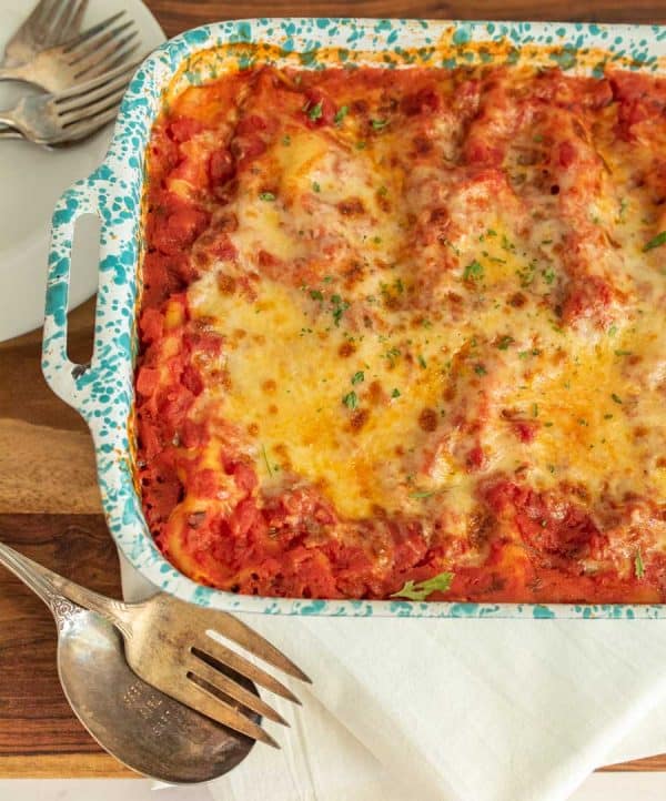 The EASIEST Manicotti Recipe — Bless this Mess