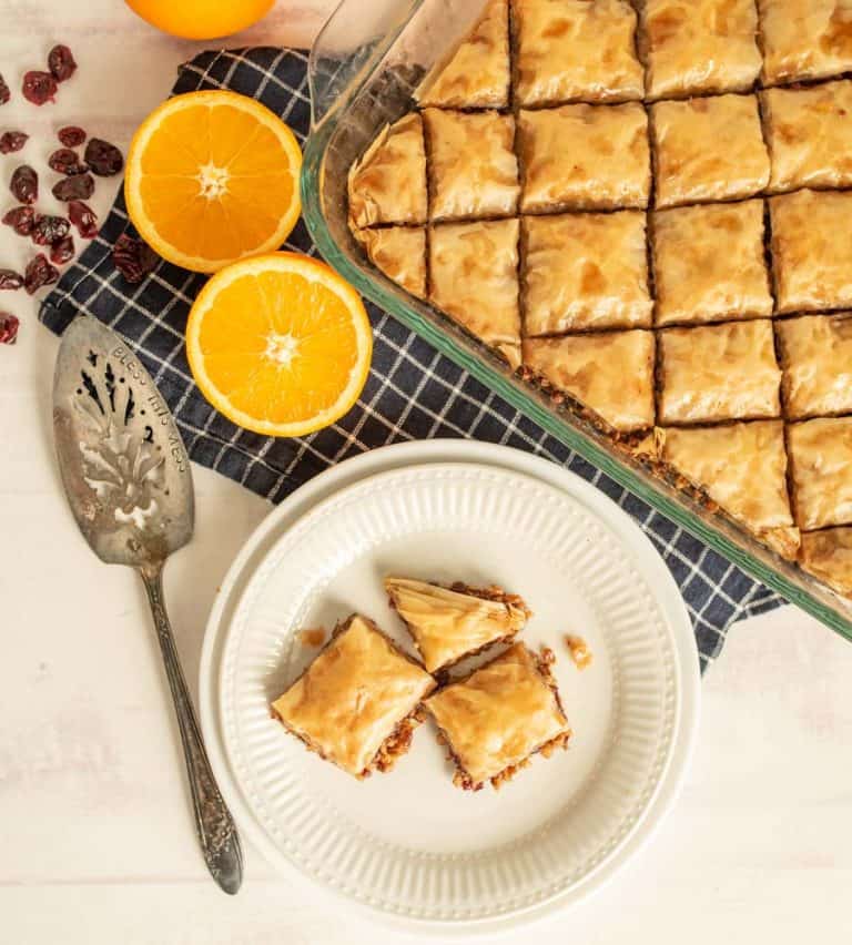 Spiced Cranberry-Nut Baklava — Bless This Mess