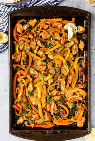 Sheet Pan Chicken Fajitas — Bless This Mess