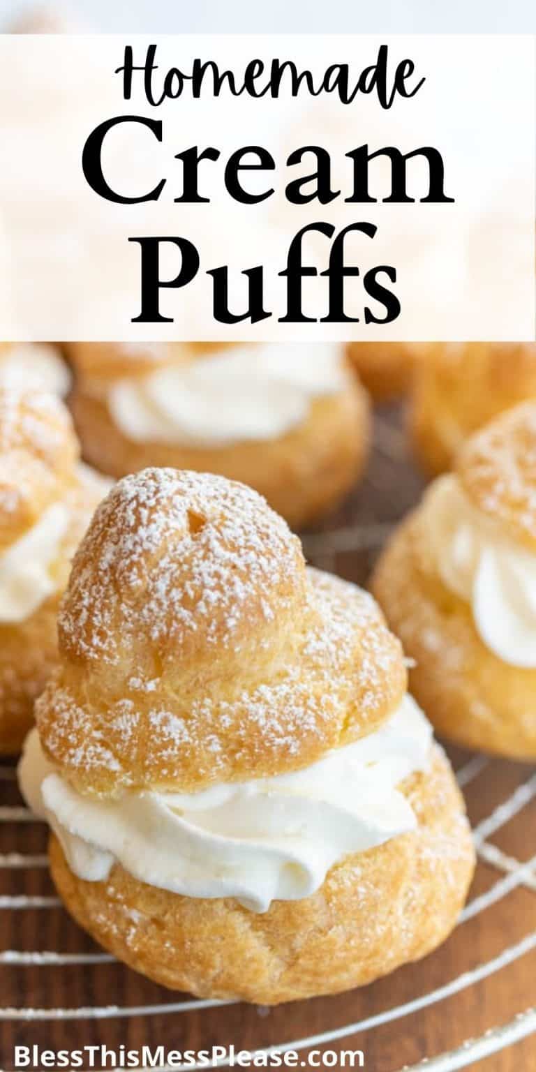 Easy Homemade Cream Puffs — Bless this Mess