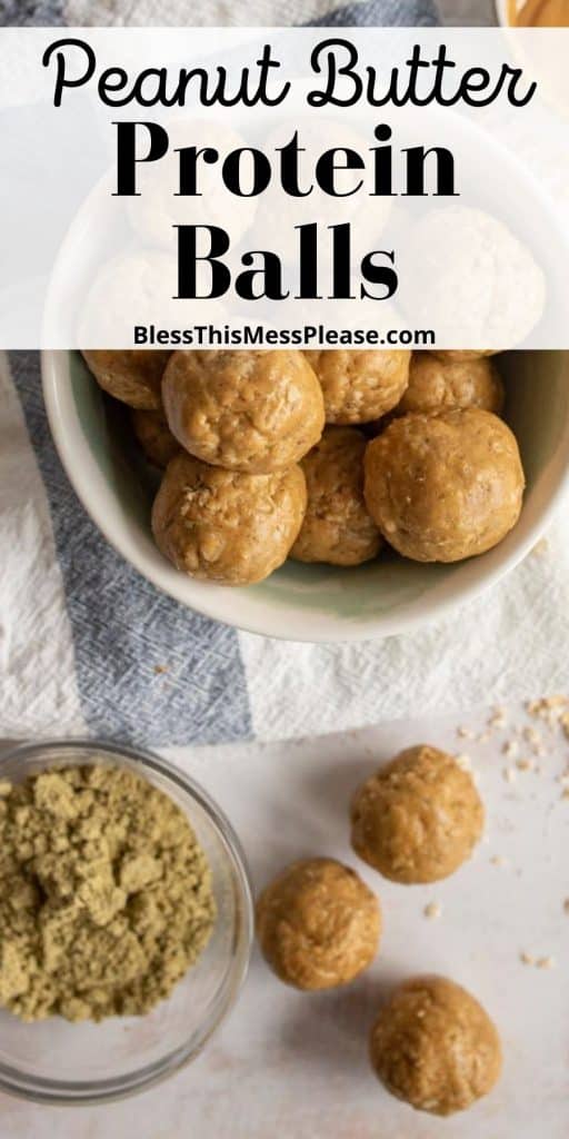 Peanut Butter Protein Balls — Bless this Mess