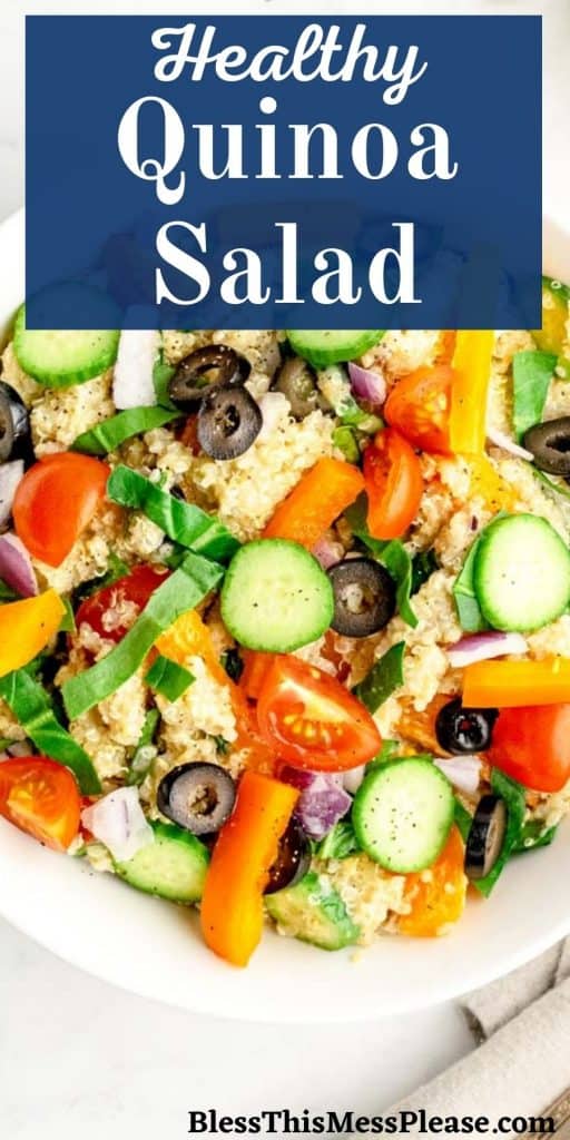 Quinoa Salad Recipe - quick, easy, healthy!