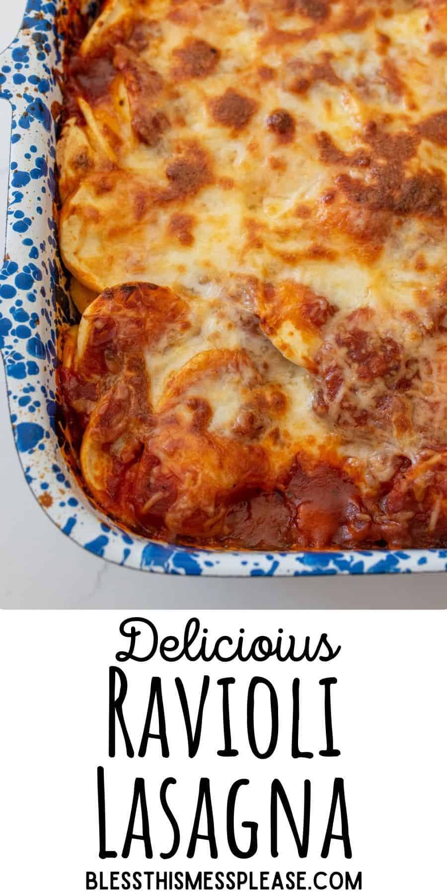 Easy Ravioli Lasagna — Only 5 Ingredients!