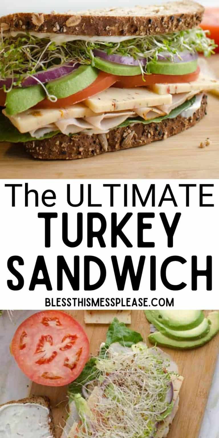 The Ultimate Turkey Sandiwch Recipe | Low Calorie Lunch With Avocado