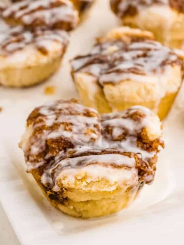 close up of monkey bread muffins