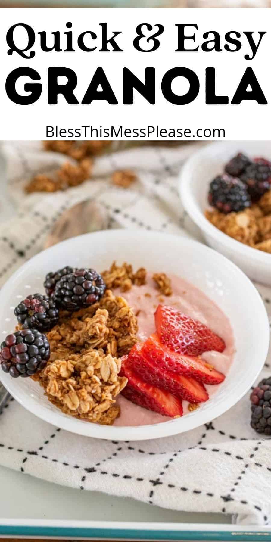 Healthy Homemade Granola Easy Make And Bake Granola