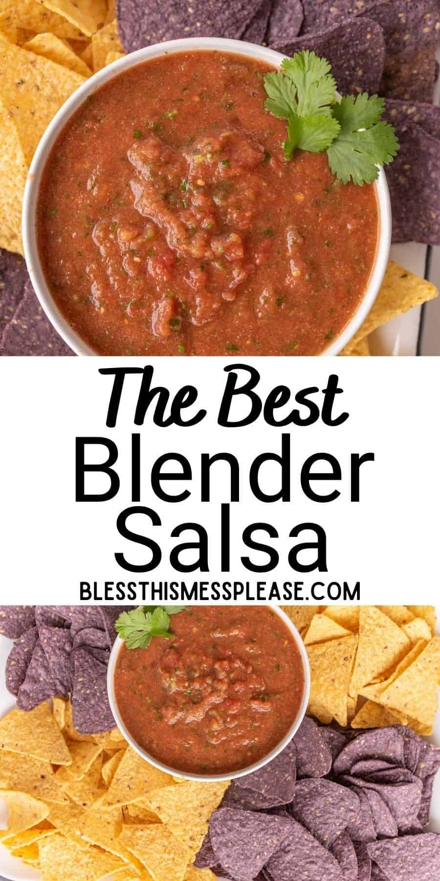 The Best Blender Salsa Recipe Easy Homemade Salsa Recipe