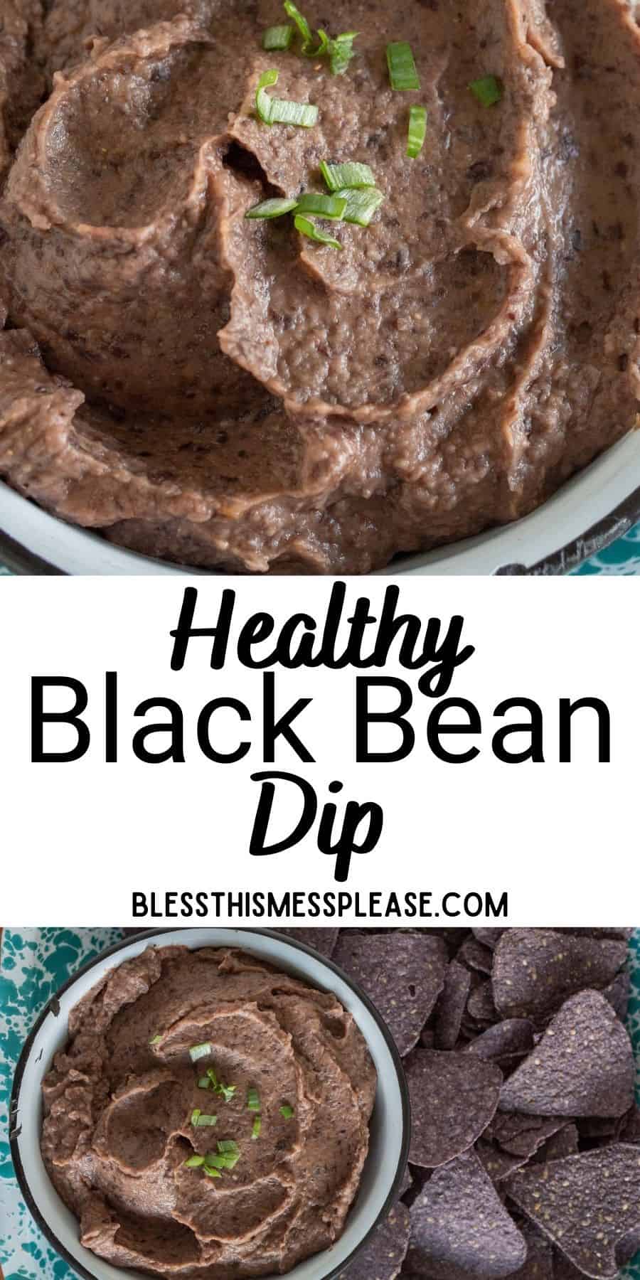 Healthy Black Bean Dip — Bless this Mess