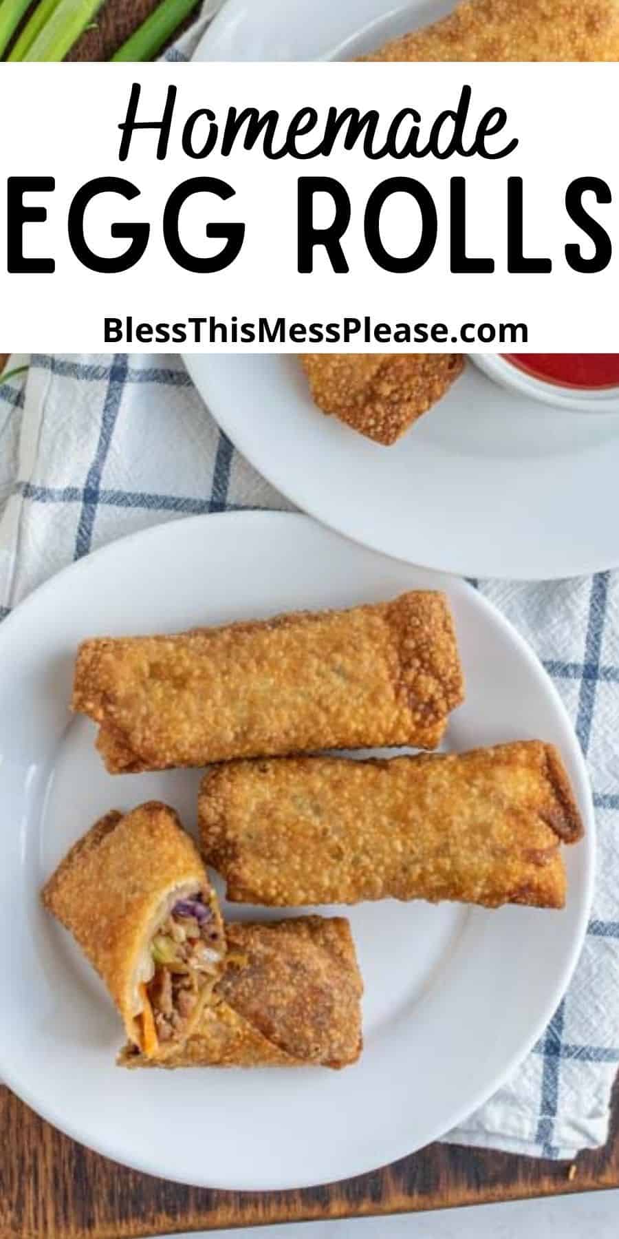 Homemade Easy Egg Rolls — Bless This Mess