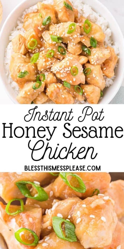 Instant Pot Honey Sesame Chicken — Bless this Mess