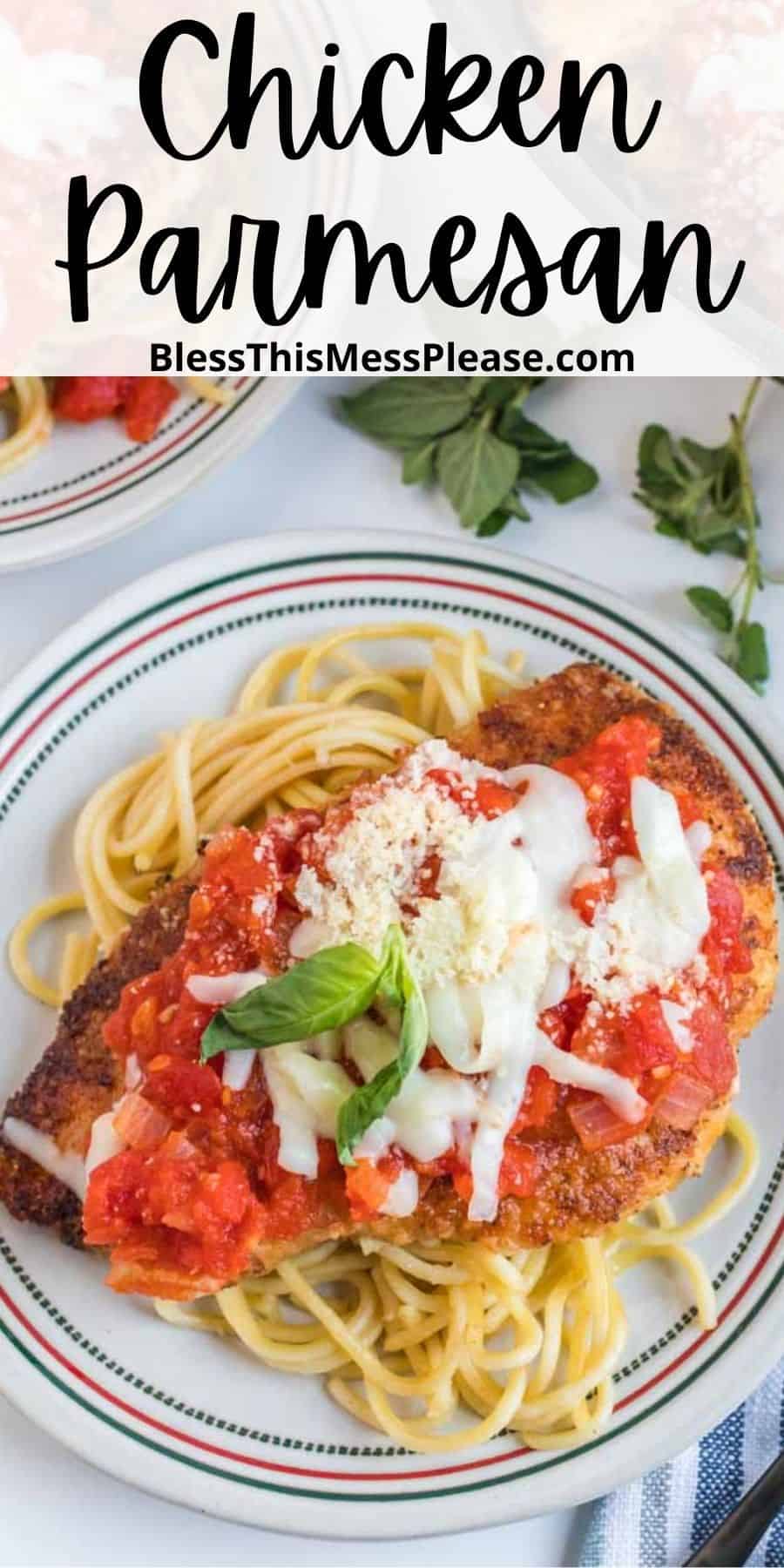 Easy Skillet Chicken Parmesan — Bless this Mess