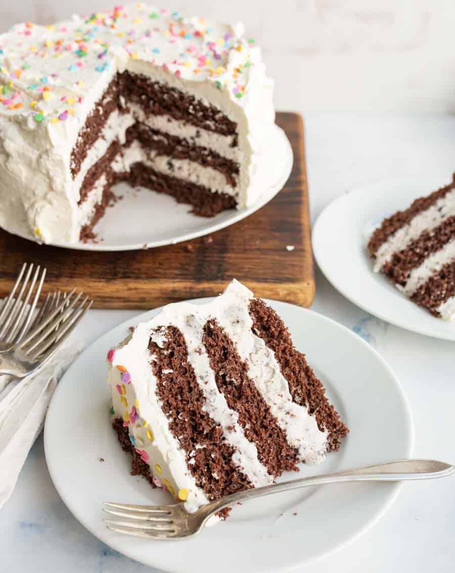 Layered S'mores Ice Cream Cake | The Vanilla Bean Blog