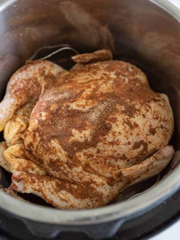 whole chicken in instant pot and seasoned