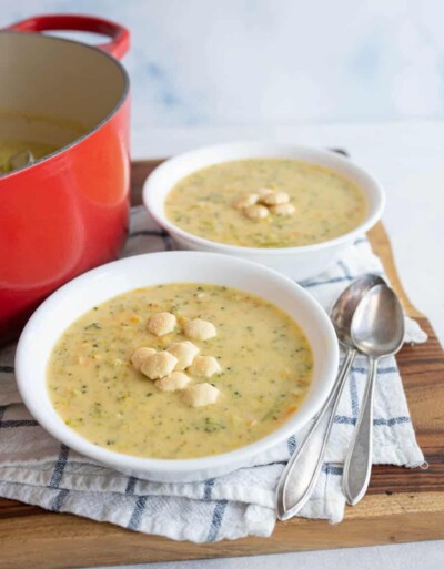 Stove Top Cheddar Broccoli Soup — Bless this Mess