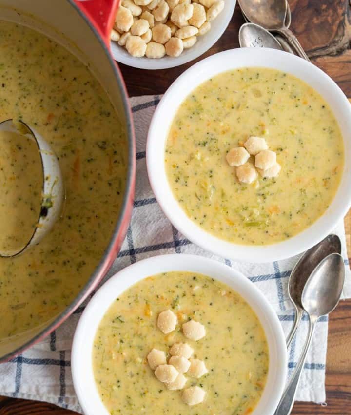 Stove Top Cheddar Broccoli Soup — Bless this Mess