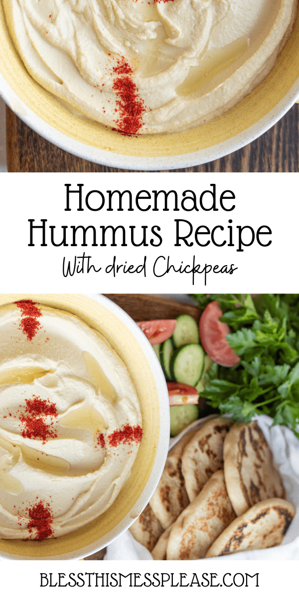 How to Make Hummus (with dried chickpeas) — Bless this Mess