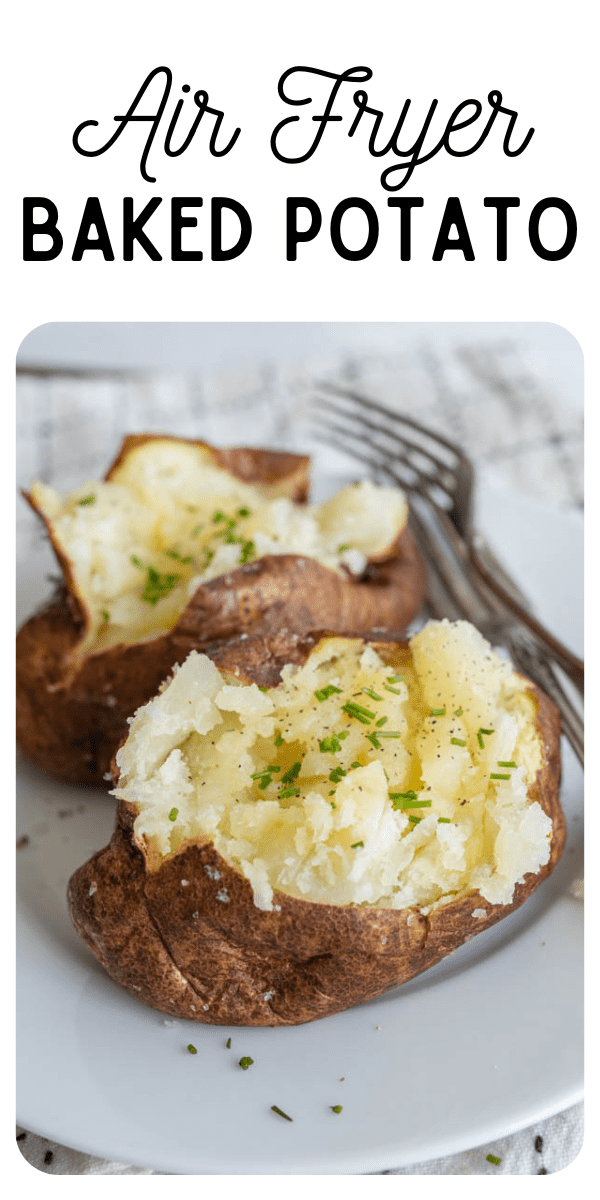 Air Fryer Baked Potatoes — Bless this Mess