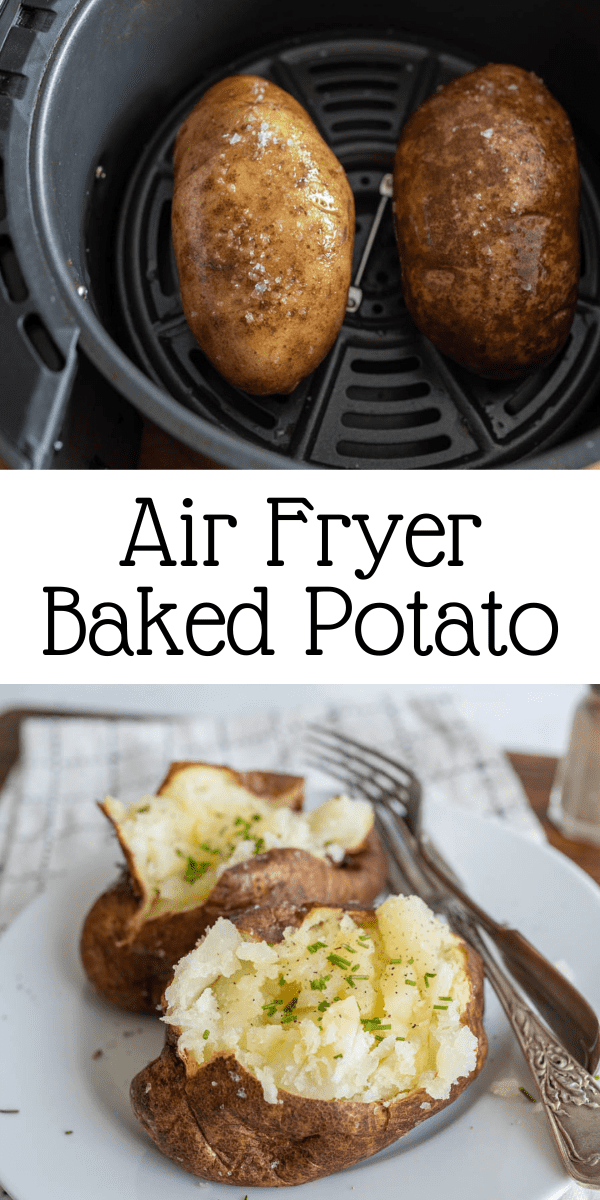 Air Fryer Baked Potatoes — Bless this Mess