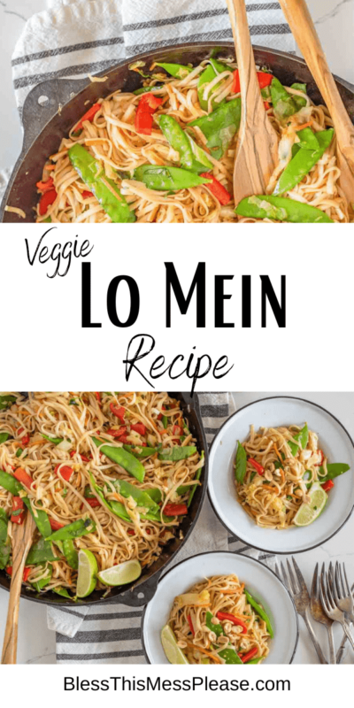 Vegetable Lo Mein — Bless this Mess