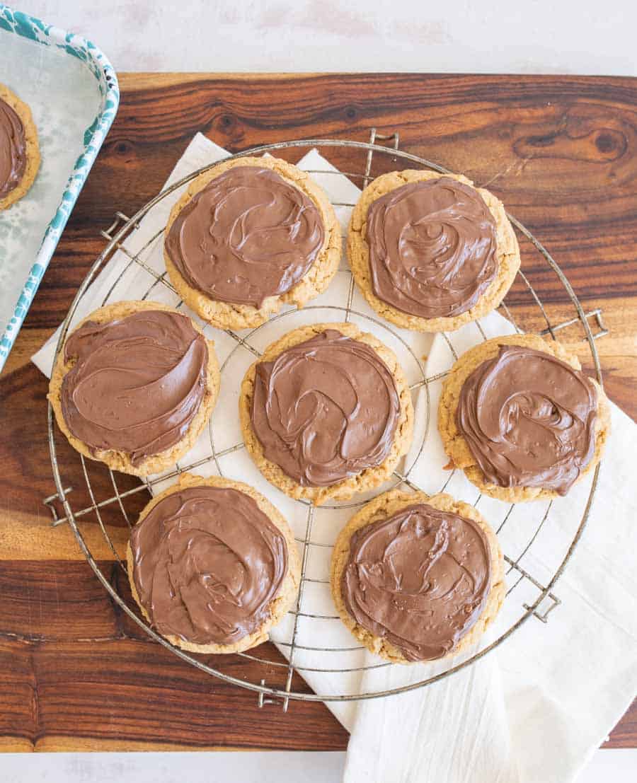 Peanut Butter nutella Cookies Recipe (Only 4 Ingredients