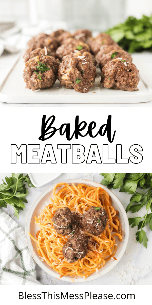 Baked Meatballs — Bless this Mess