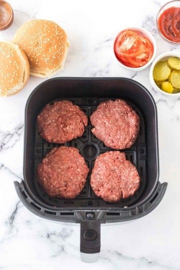 Air Fryer Hamburgers — Bless This Mess