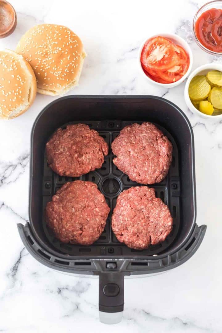 Air Fryer Hamburgers — Bless this Mess