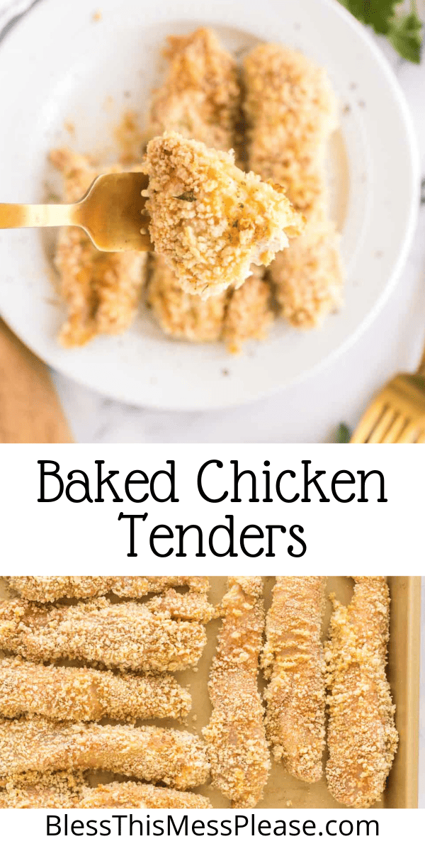 Baked Chicken Tenders — Bless this Mess