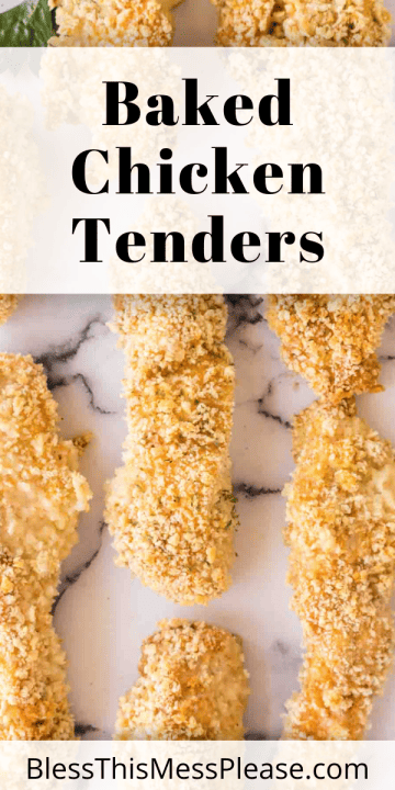 Baked Chicken Tenders — Bless this Mess