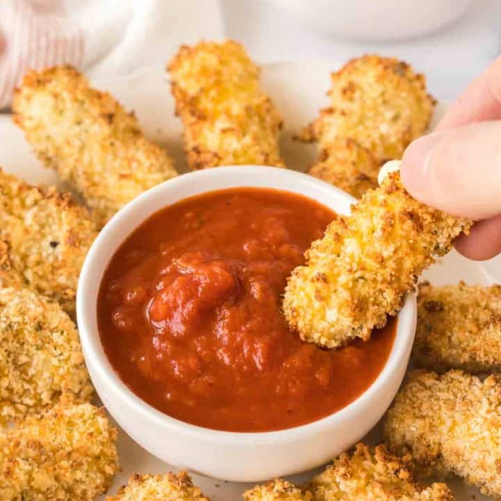 Air Fryer Mozzarella Sticks — Bless this Mess